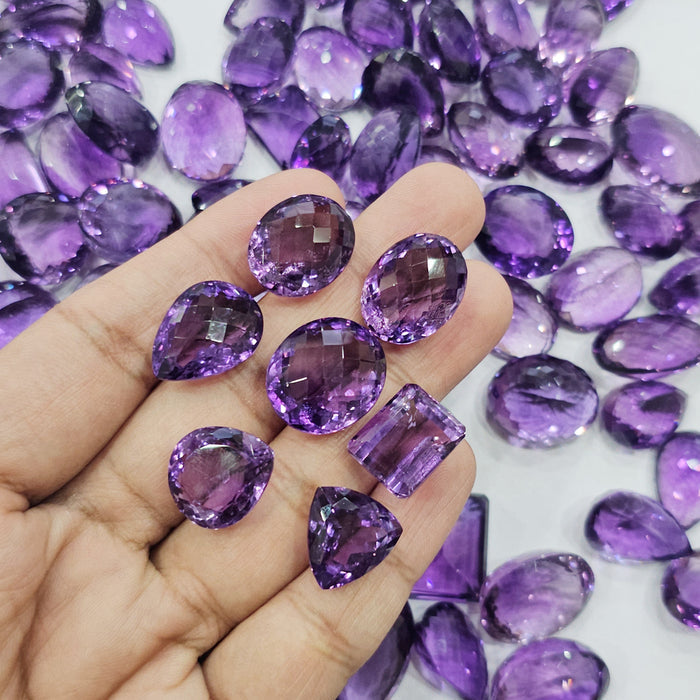1 Pc Amethyst Gemstone | 20 Cts Size | 20mm Size - The LabradoriteKing