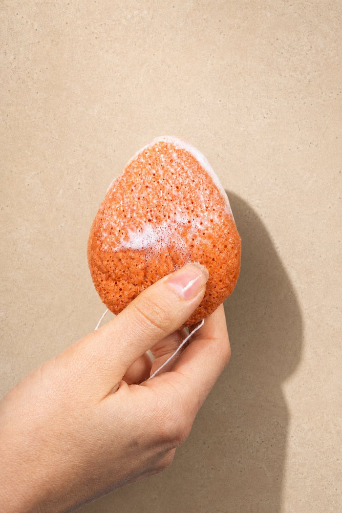 100% Pure Konjac & Pink Clay Compostable Face Sponge - Scoop Whole Beauty - sponge