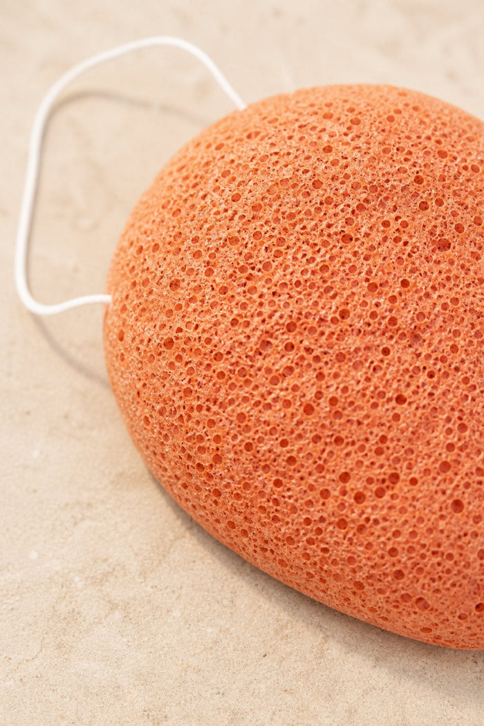 100% Pure Konjac & Pink Clay Compostable Face Sponge - Scoop Whole Beauty - sponge