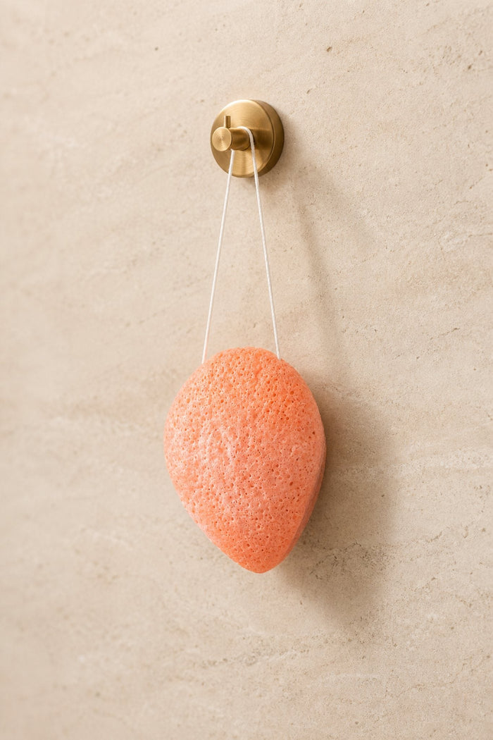 100% Pure Konjac & Pink Clay Compostable Face Sponge - Scoop Whole Beauty - sponge