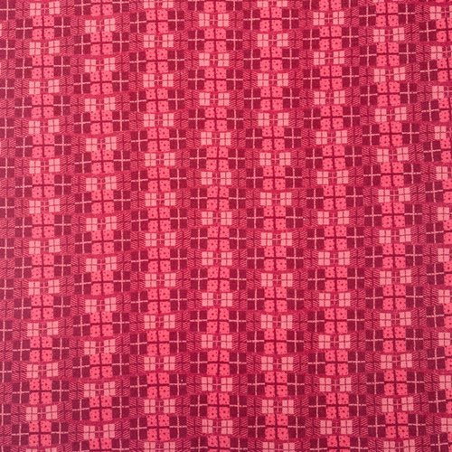 3 Wise Penguins 80860-12 - red geometric