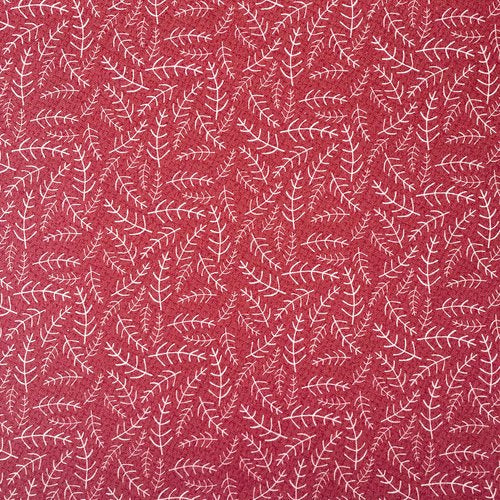 3 Wise Penguins 80860-17 - red with white vines