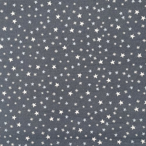 3 Wise Penguins 80860-9 - navy blue with white stars