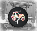 4x4 Girl Pastel American Offroad - Spare Tire Cover - TireCoverPro