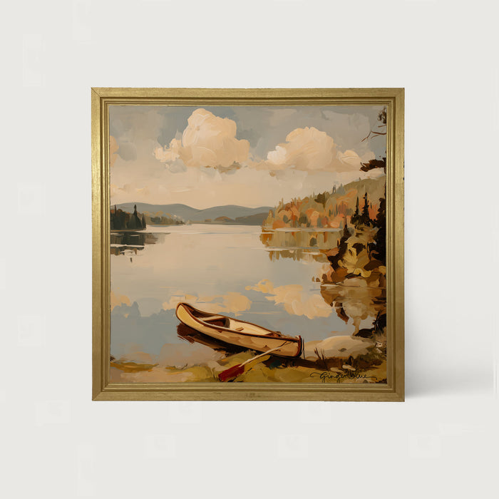 Adirondack Canoe - Framed Art