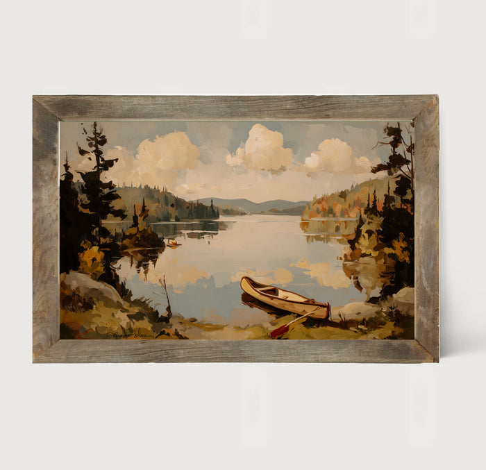Adirondack Canoe - Framed Art