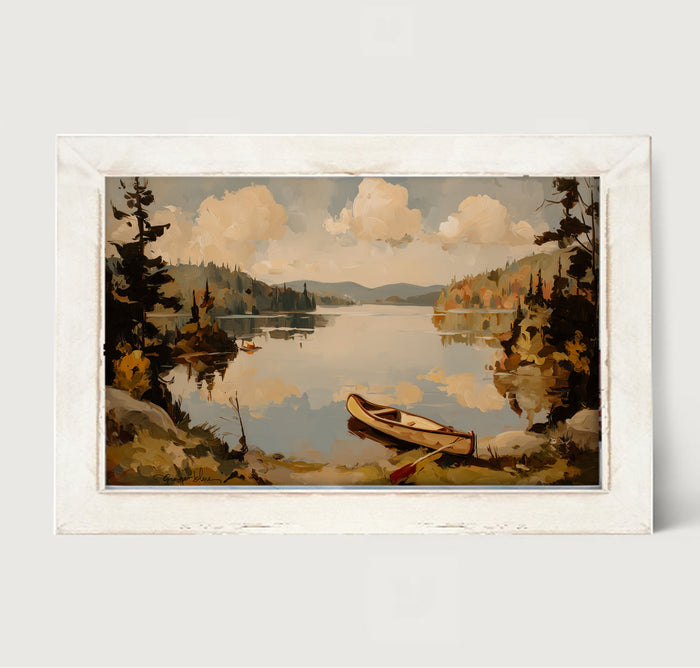 Adirondack Canoe - Framed Art