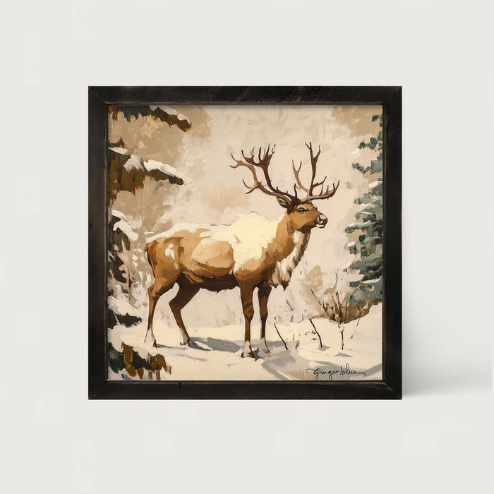Adirondack Snowy Reindeer