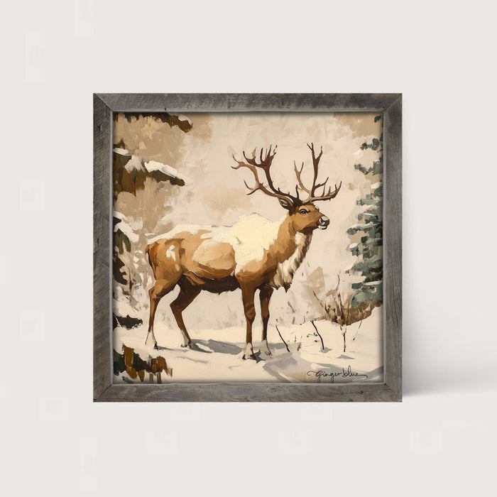 Adirondack Snowy Reindeer