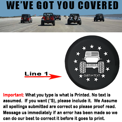 American Flag Offroad 4x4 - Personalized Spare Tire Cover