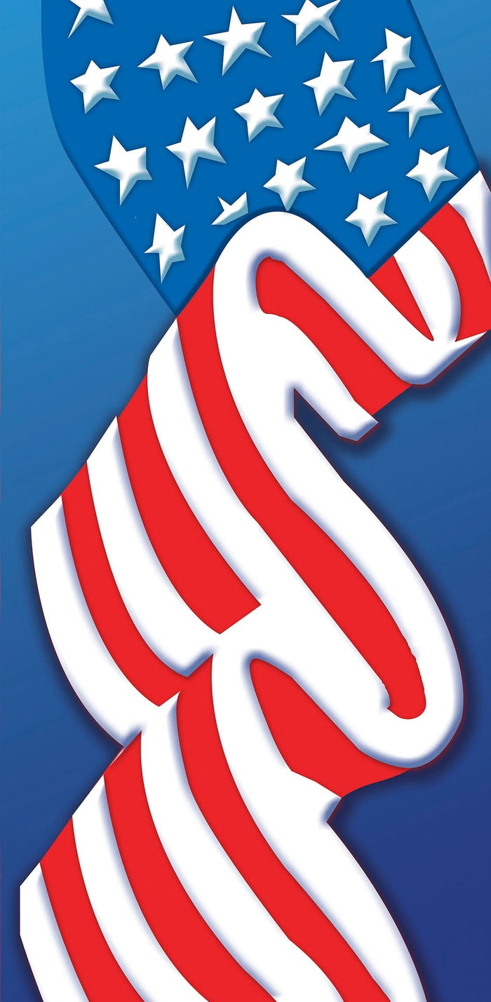 American Flag Single Vinyl Banner Dekra-Lite