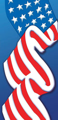 American Flag Single Vinyl Banner Dekra-Lite