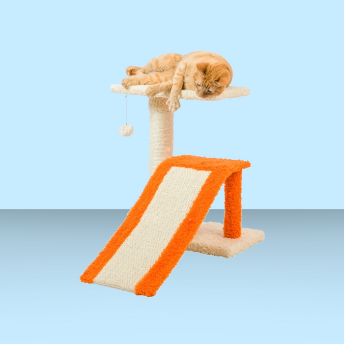 Armarkat 2 Level Platform Scratcher with Ramp