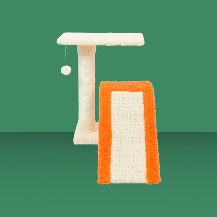 Armarkat 2 Level Platform Scratcher with Ramp