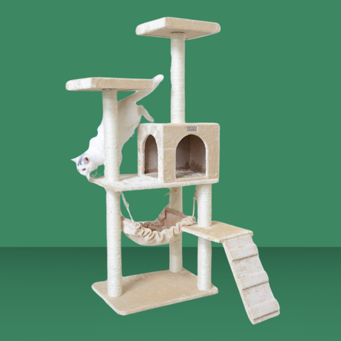 Armarkat Gleepet Hammock 57" Cat Tree Beige