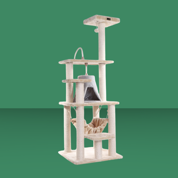 Armarkat Hammock & Playhouse 65" Cat Tree