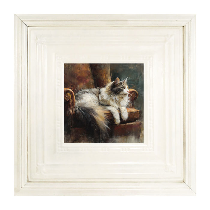 Armchair with Long Haired Cat