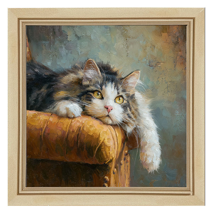 Armchair with Lounging Cat