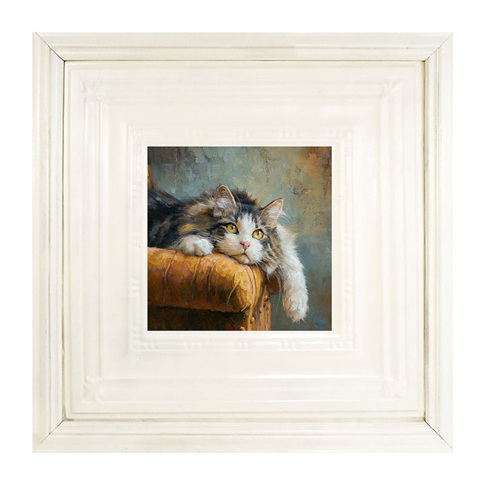 Armchair with Lounging Cat