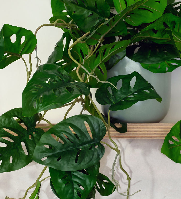 Artificial Monstera Monkey Hanging