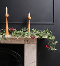 Artificial Red Berry & Eucalyptus Garland