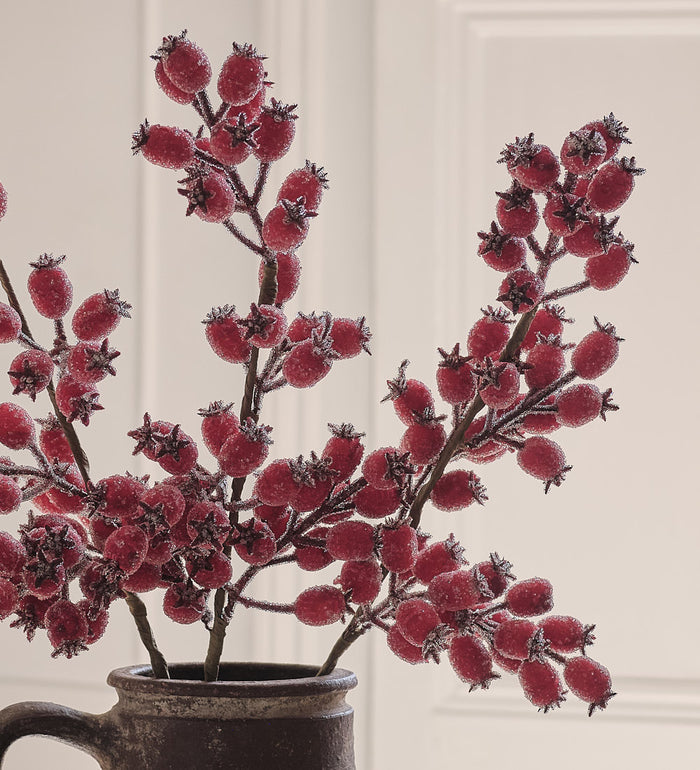 Artificial Rosehip Bunch