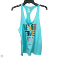 Athletic Tank Top By Nike Apparel In Teal, Size: L