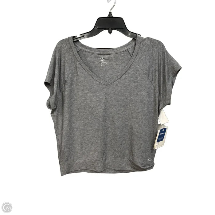 Athletic Top Short Sleeve By Gap In Grey, Size: S
