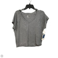 Athletic Top Short Sleeve By Gap In Grey, Size: S
