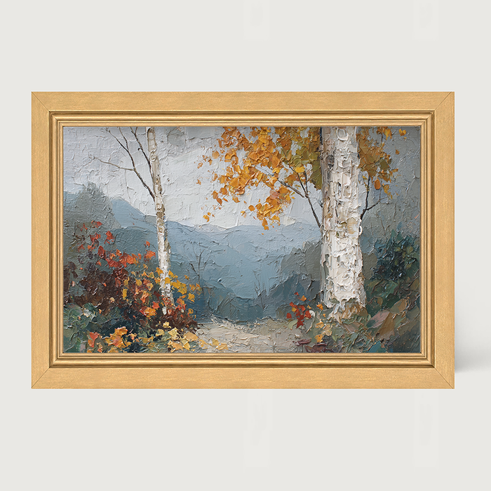 Autumn Country - Mountain View - Framed Art