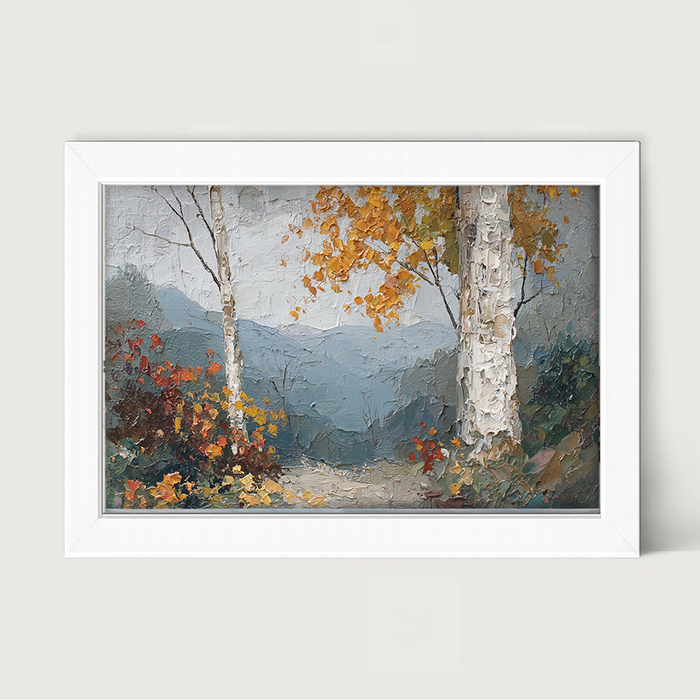 Autumn Country - Mountain View - Framed Art