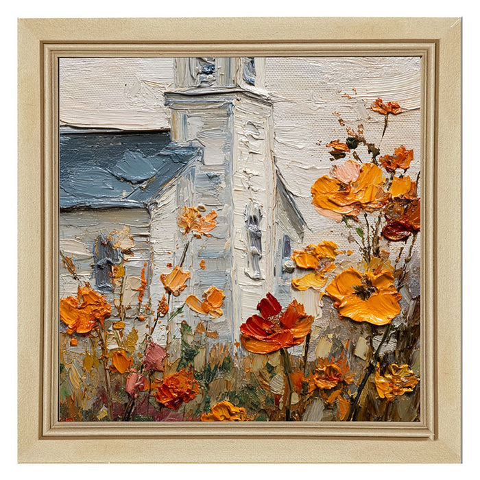 Autumn Country Church - Flowers Close-up