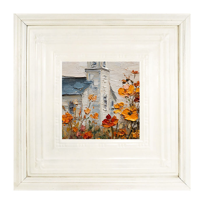 Autumn Country Church - Flowers Close-up