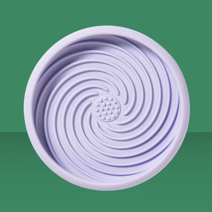 Awoo Lick Dish 6" Periwinkle
