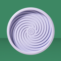 Awoo Lick Dish 6" Periwinkle