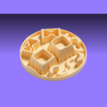 Awoo Snackaroni Lick Mat Yellow