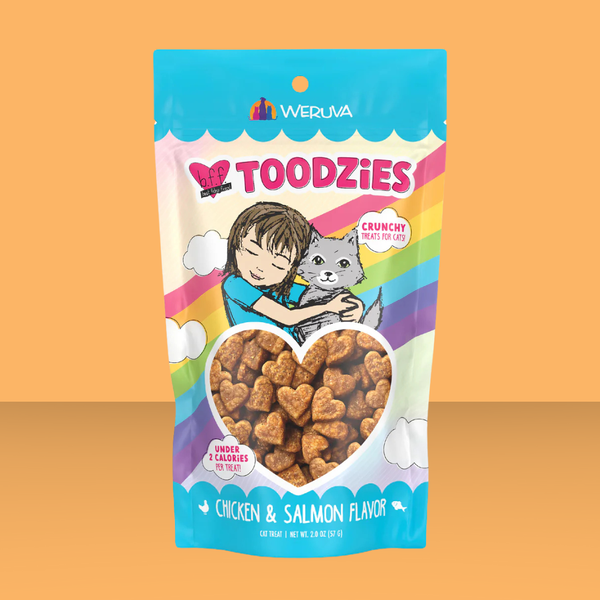 BFF Toodzies Crunchy Treats Chicken & Salmon 2oz