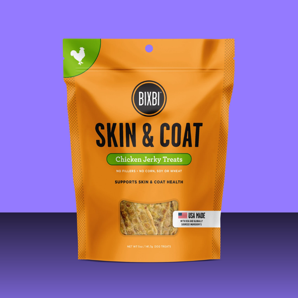 Bixbi Skin & Coat Chicken Jerky 12oz