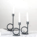 Black Loop Candle Holder