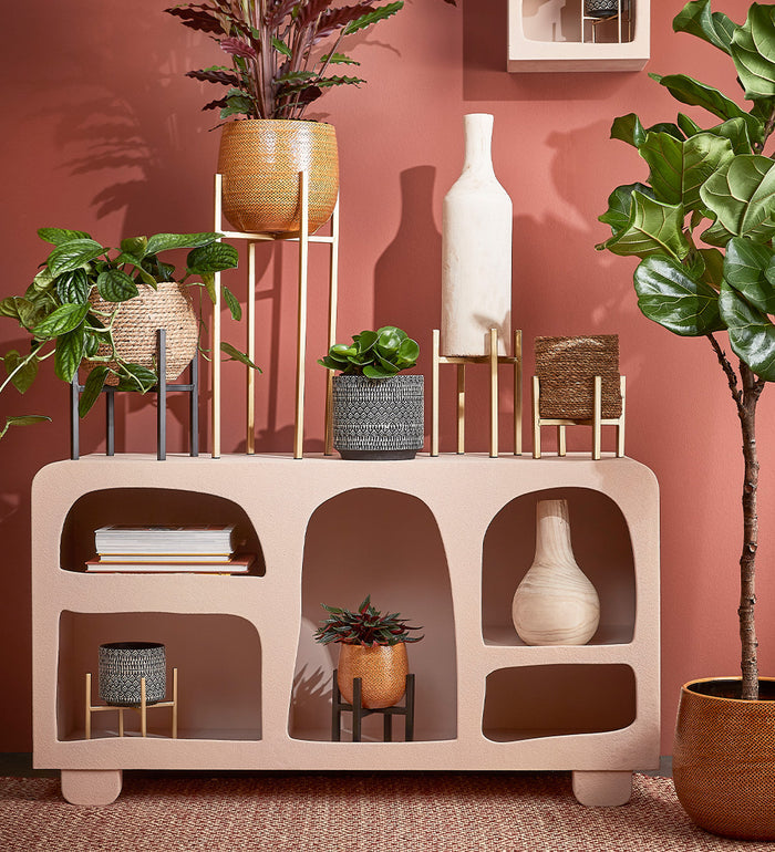 Black Plant Stand 55cm
