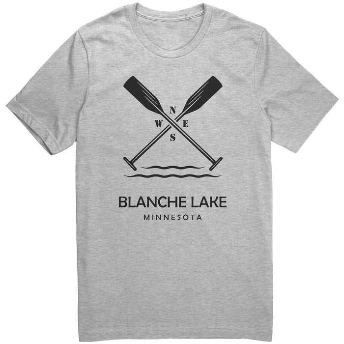 Blanche Lake Paddles Unisex Tee Black Art