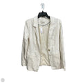 Blazer By Loft In Striped Pattern, Size: M