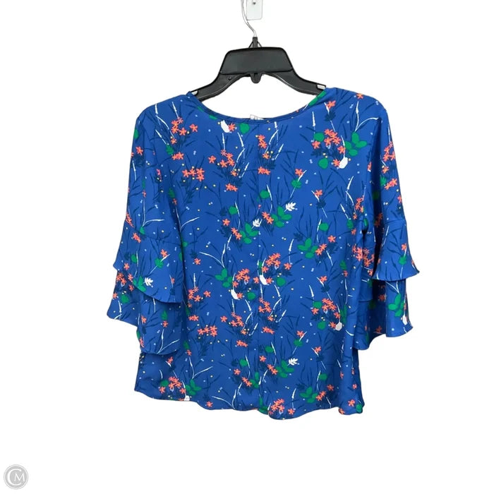 Blouse 3/4 Sleeve By Gap In Floral Print, Size: S