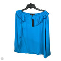 Blouse Long Sleeve By Banana Republic In Blue, Size: M