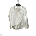 Blouse Long Sleeve By Chicos In White, Size: M