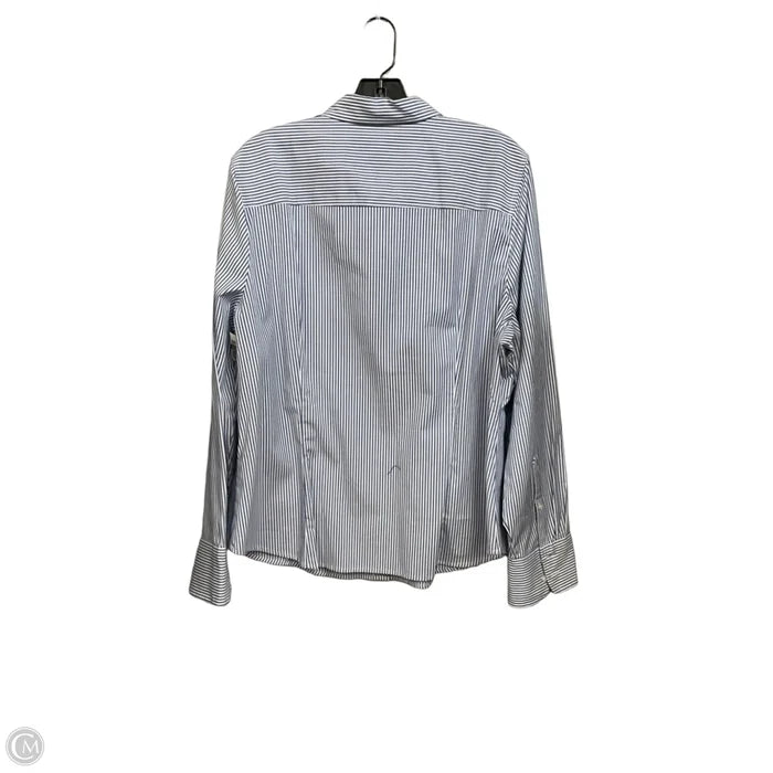 Blouse Long Sleeve By J. Crew In Striped Pattern, Size: Xxl