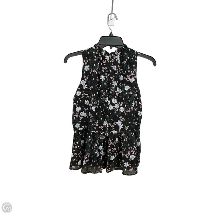 Blouse Sleeveless By Loft In Floral Print, Size: S