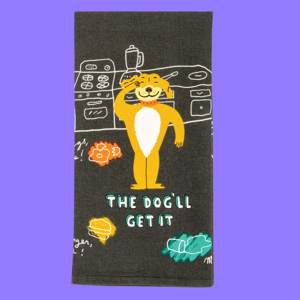 Blue Q Dish Towel The Dog'll Get It