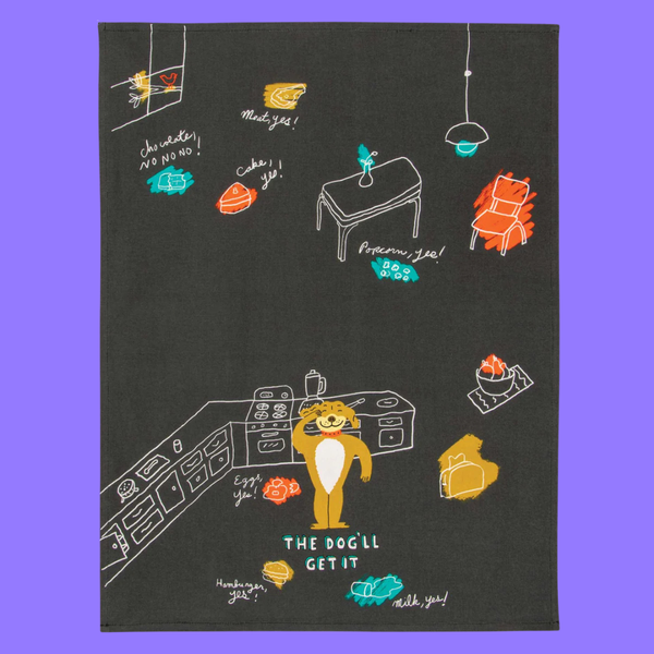 Blue Q Dish Towel The Dog'll Get It