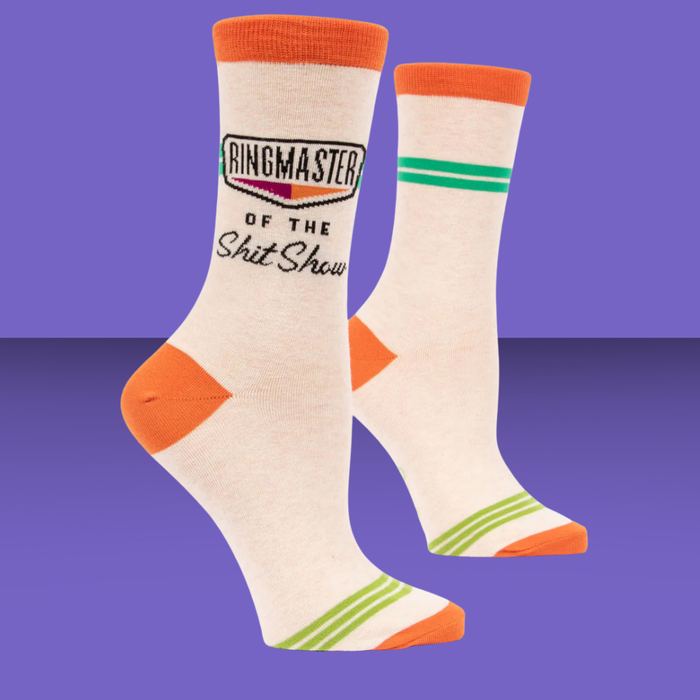 Blue Q Socks Ringmaster of the Shit Show